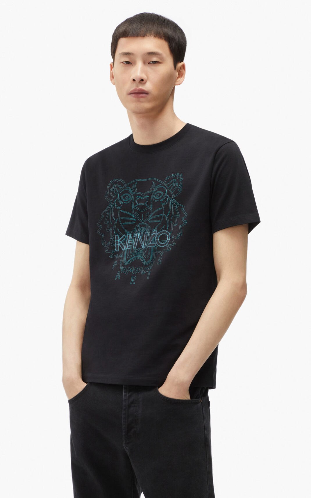 Camisetas Kenzo Tiger Hombre Negras - SKU.3290768